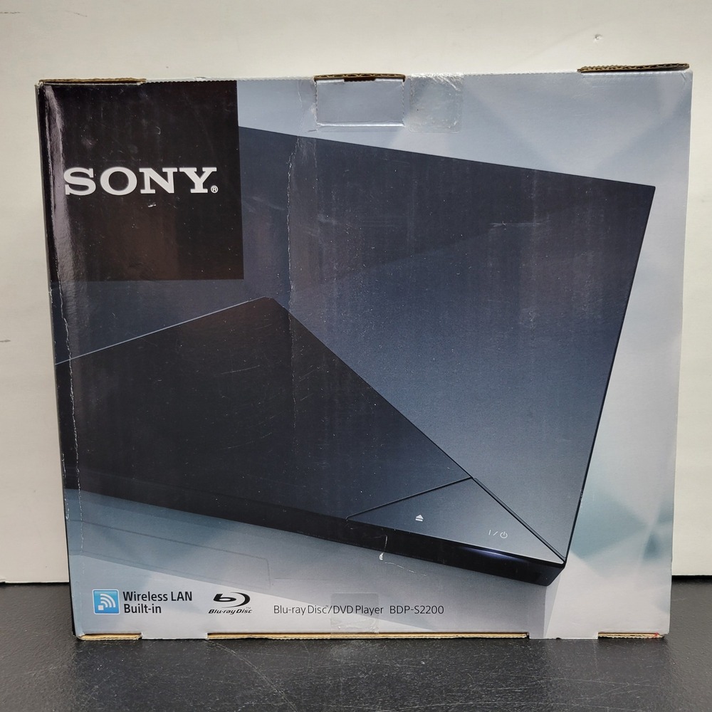 Sony BDP-S2200 Blu-ray DVD Player Wireless LAN WiFi Smart Streaming New Open Box